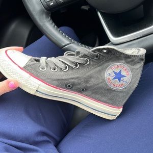 Converse wedges gray